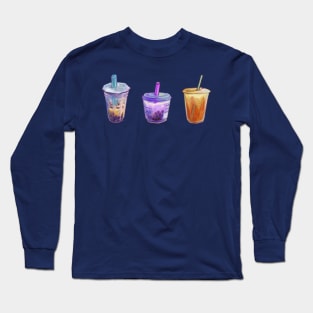 Boba Tea Set Long Sleeve T-Shirt